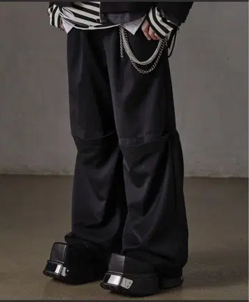 [ GRANCY ] 튤 레이어드 디자인 슬랙스