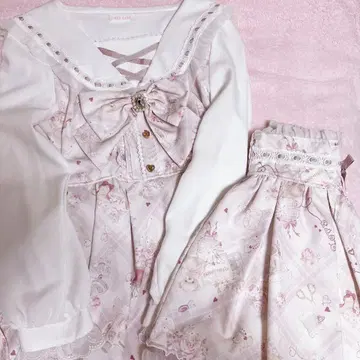 lizlisa sewing bear 패턴 셋업 핑크