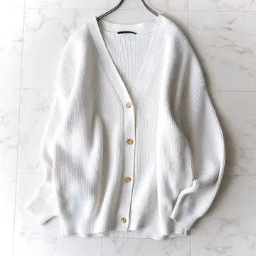 A.P.C. 스튜디오 캐시미어 혼방 V넥 가디건 프리 오버 사이즈