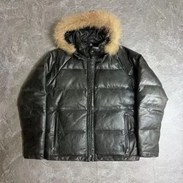 universal style wear 가죽 다운 퍼 다운 자켓