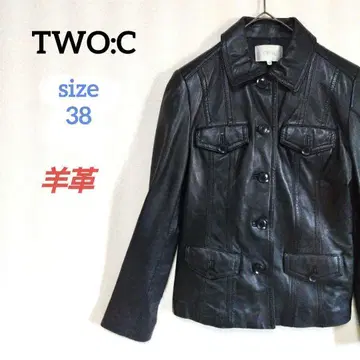 투씨 라무 가죽 자켓 싱글 라이더 헤이세이 갸루 그런지 y2k