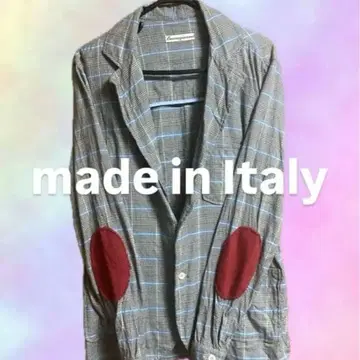 레어! Italy 체크 무늬 테일러드 자켓 90s vintage