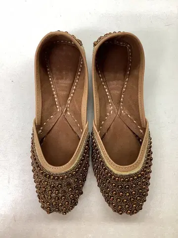 비즈 장식 에스닉 플랫슈즈