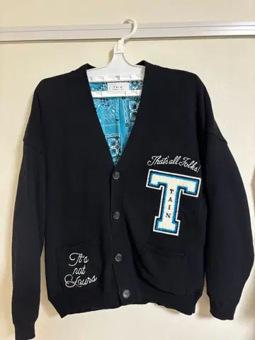 TAIN DOUBLE PUSH/타인 더블 푸시 가디건 블랙