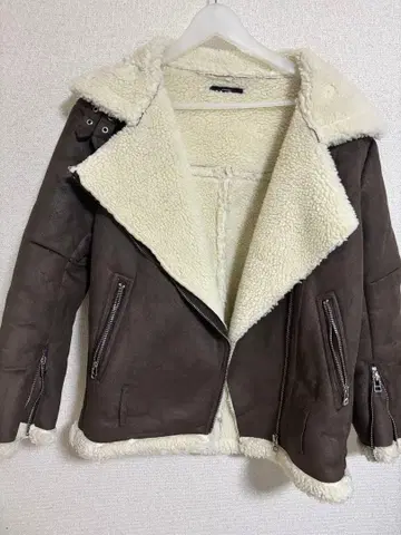 EMODA 스웨이드 보아 라이더 자켓