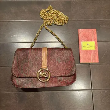 ETRO 페이즐리 무늬 체인 숄더백