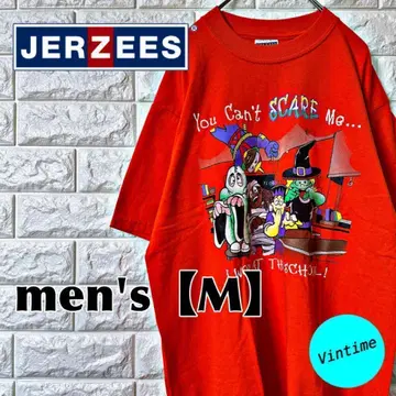 AH182 [ JERZEES ] 프린트 T셔츠 [ 남성용 M ] 오렌지