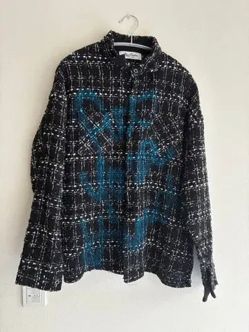 페인트 트위드 긴팔 셔츠 Hyper Couture 하이퍼 쿠튀르