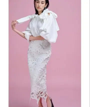 금토일 한정 가격) 셀포드 리본 레이스 스커트