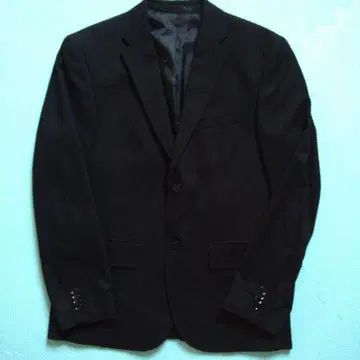 블랙 블레이저 투버튼