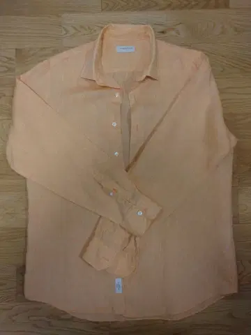 Tomorrowland 오렌지 린넨 긴팔 셔츠 M