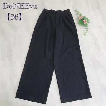 [ 도니유/DONEEyu ] 와이드 팬츠 이지 캐주얼 팬츠 S