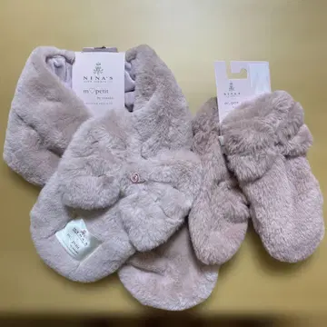 NINA'S 아오키 미사코 머플러 장갑 세트