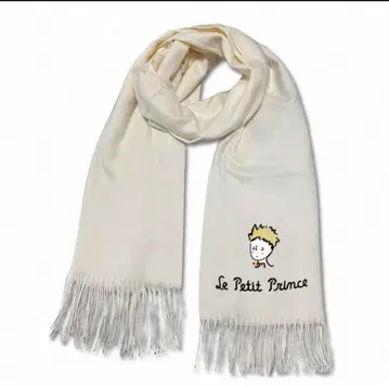 라스트 1 별의 왕자님 캐시미어 머플러 화이트 미사용 새상품