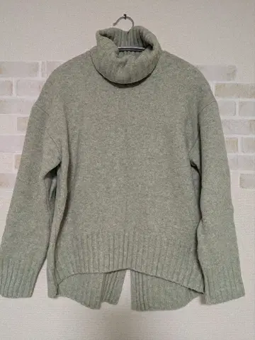 [ VIS ] 그린 터틀넥 스웨터