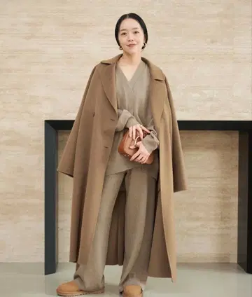 plage 플라주 구매 인기 해밀턴 피코트 완판 브라운 36 새상품