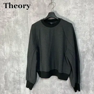 새상품 Theory 더블 니트 롱 슬리브 맨투맨 S