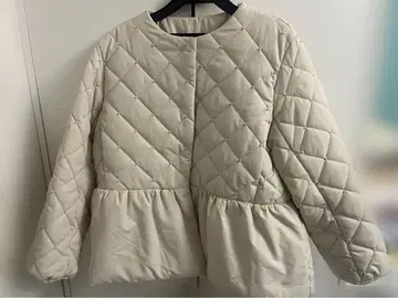 coca 펄 퀼팅 티어드 블루종