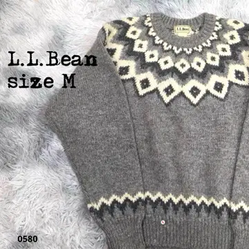 L.L.Bean 엘엘빈 노르딕 무늬 울 스웨터 0580