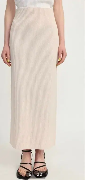 택 포함 미사용 새상품 SLY 리브 타이트 스커트