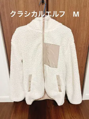 [ 새상품급 ] 플리스 자켓 보아 자켓 화이트 M