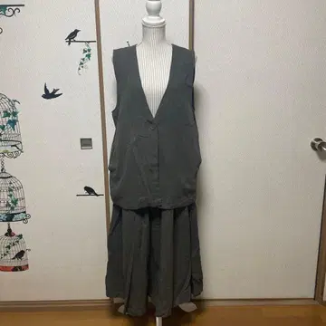 SM2 면마 소재 베스트 하카마 팬츠 셋업