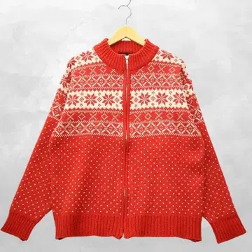 실버 스톤 집업 긴팔 미들 게이지 드라이버즈 니트 스웨터