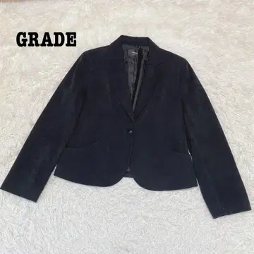 a2036 [글레이드] 스웨이드 긴팔 자켓 오샤레 캐주얼 새상품급 M