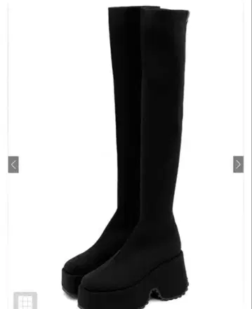 스트레치 니트 통굽 롱 부츠 [zr1194]