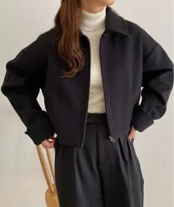 callautia 스텐 칼라 숏 아우터