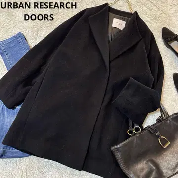 새상품급*어반 리서치 도어스 울 미들 코트 블랙 A라인