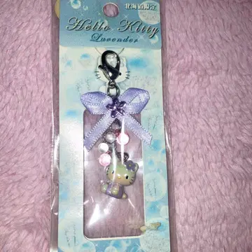 레어 키티 홋카이도 한정 라벤더 리본 홀더