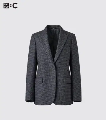 유니클로 트위드 테일러드 자켓