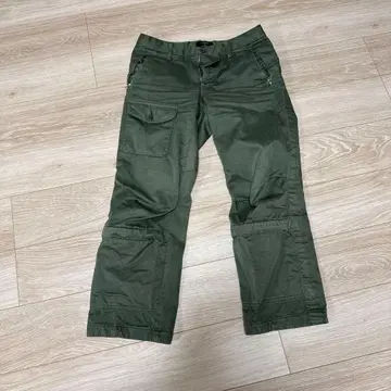 CABANE de ZUCCa 카고 팬츠 올리브 그린