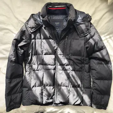 BEAMS HEART 블랙 다운 자켓 M