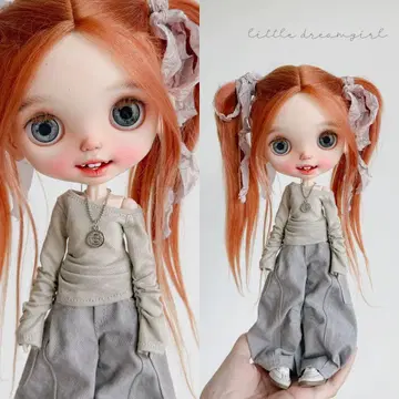 브라이스 아이시 인형 의류 그레이 탑