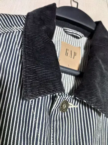 구제 의류 GAP 갭 히코리 스트라이프 자켓 커버올 L