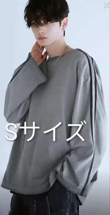 빈티지 라이크 헤비 웨이트 사이드 라인 와이드 암 롱 슬리브 lill