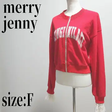 등 소매 레이스 콜라보 집업 맨투맨 merry jenny