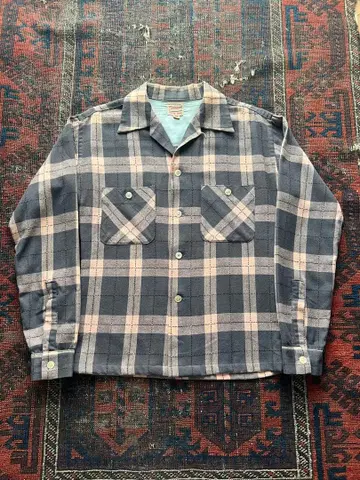 1950년대 50s 울 셔츠 그레핀 로카빌리