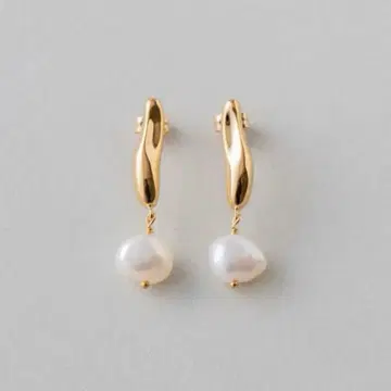 ete 펄 귀걸이 골드 SV925