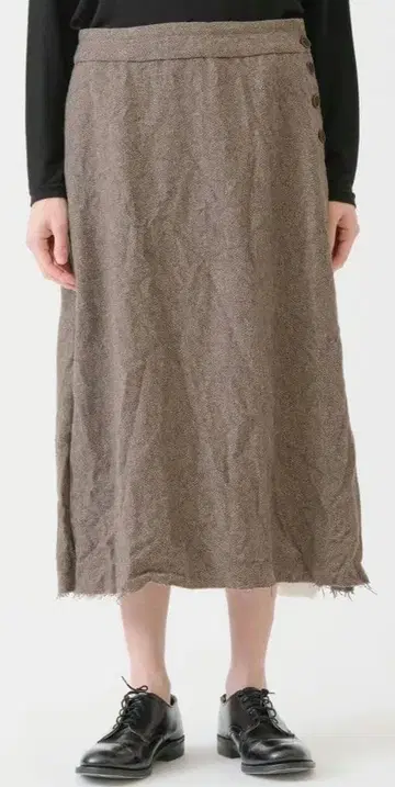 파드칼레 해링본 스커트