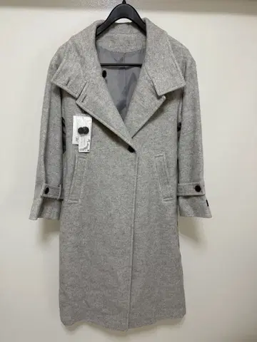 VIS 2WAY 울 혼방 샤기 롱 코트