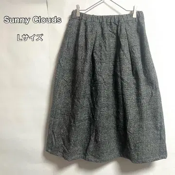 Sunny Clouds L 사이즈 글렌체크 패턴 스커트 캐주얼 허리밴딩