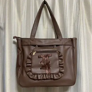 WEGO 미니 숄더 부착 이타백 브라운 L 사이즈