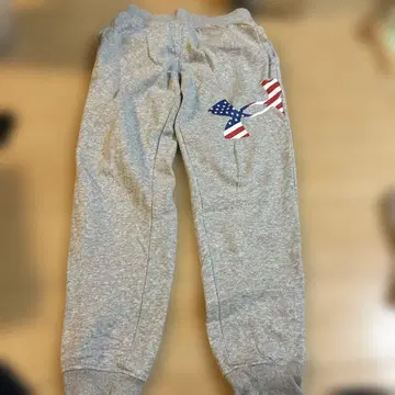 언더아머 그레이 맨투맨 상하의 속기모