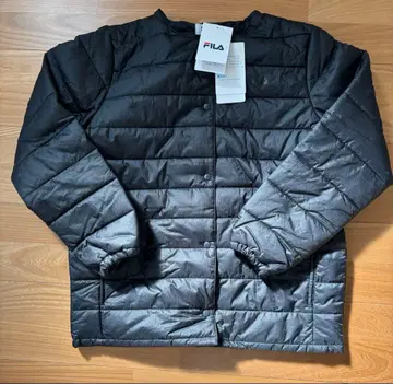 FILA 노카라 자켓 블랙