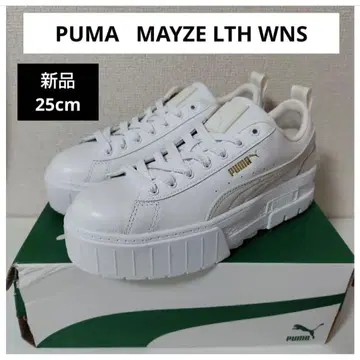 새상품 PUMA MAYZE LTH WNS 25cm 화이트 통굽
