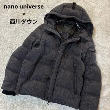 새상품급*나노 유니버스 니시카와 다운 다운 자켓 울 남성용 S 사이즈