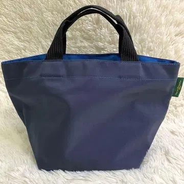 에르베샤 펠리에 핸드백 보트형 토트 바이컬러 네이비